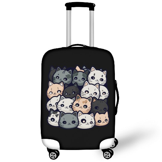 Cute Cat Pile: Adorable Kittens Stack Luggage Covers