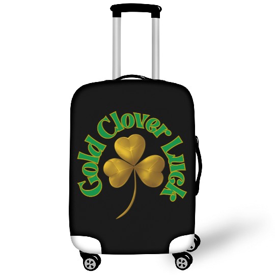 St. Patrick's Day - Gold Clover Luck Luggage Covers