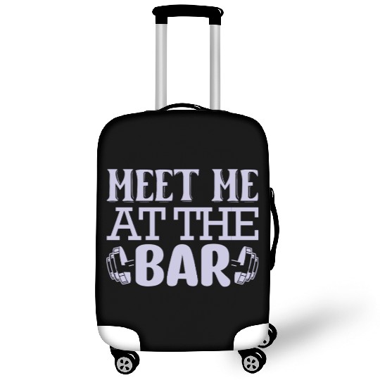 Meet Me The Bar Motivational Gym Workout Fitness Luggage Covers