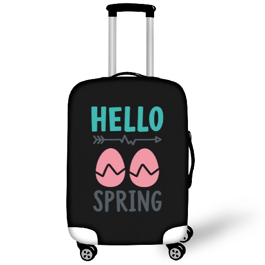 Hello Spring - Spring Design with Easter Eggs Luggage Covers