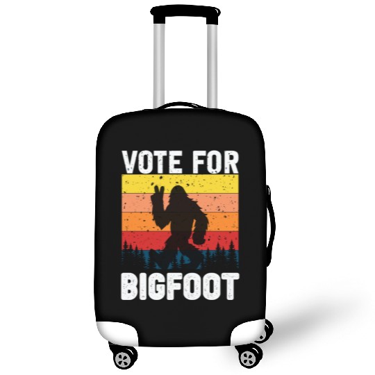 Vote For Bigfoot Funny Retro Graphic Novelty Luggage Covers