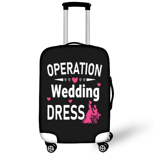 Operation Wedding Dress Bachelorette Party Wedding Luggage Covers