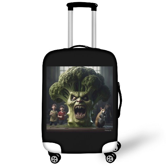 a hyper realistic cinematicmean broccoli. Luggage Covers