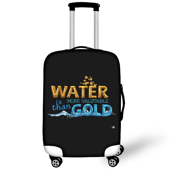Water is stronger than gold Luggage Covers