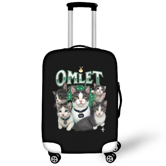 Vintage 90s Aesthetic Multi-Cat Graphic Luggage Covers
