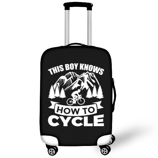 This Boy Knows How To Cycle Luggage Covers