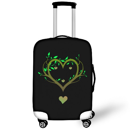 Nature Heart Tree | Green Love Botanical Art Luggage Covers