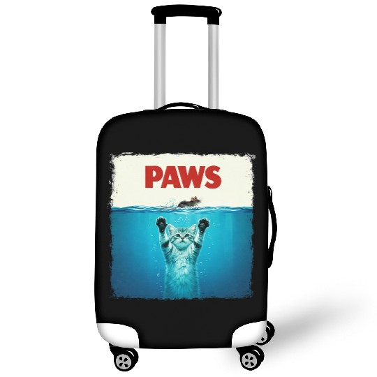 Paws Kitten Meow Parody Funny Cat Lover Luggage Covers