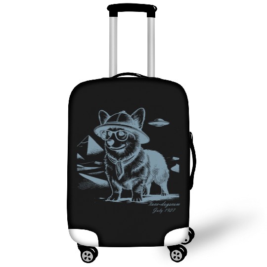 Explorer Pomeranian – Ancient Mysteries & UFOs Luggage Covers