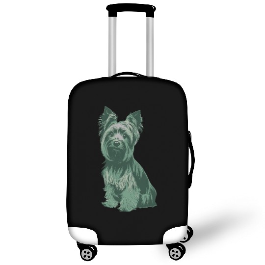 Charming Yorkshire Terrier Portrait for Dog Lovers Luggage Covers