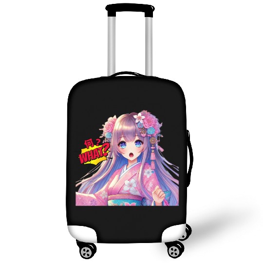 Kawaii Kimono Girl Luggage Covers