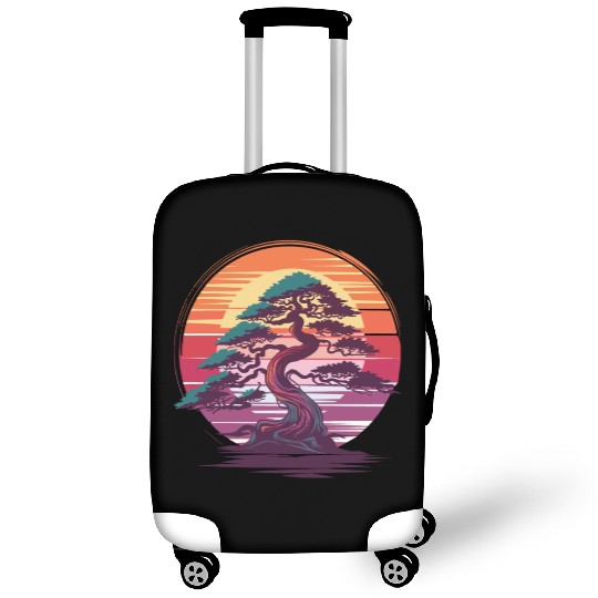 Bonsai Tree Sunset Zen Nature Relaxation Design Luggage Covers
