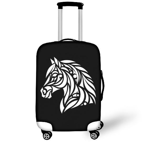 Tribal Horse Head Portrait Pony Tattoo Luggage Covers
