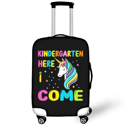 Kindergarten Here I come Back to School Unicorn Luggage Covers