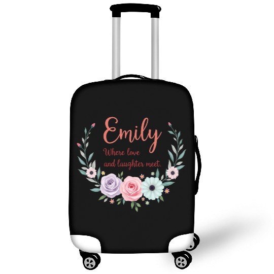 Emily, where love and laughter meet Luggage Covers
