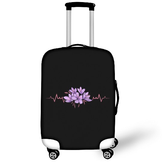 Lesbian Heartbeat Violet Flower Love Pride Art Luggage Covers