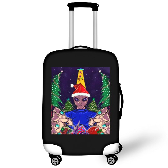 Alien Christmas Gifts Collection Time! Luggage Covers
