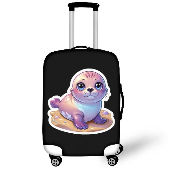 Adorable Seal Sticker Luggage Covers