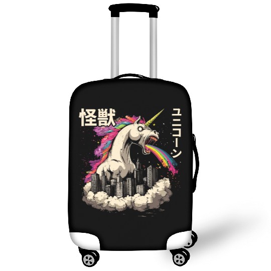 Kaiju Unicorn Japanese Monster Rainbow Luggage Covers