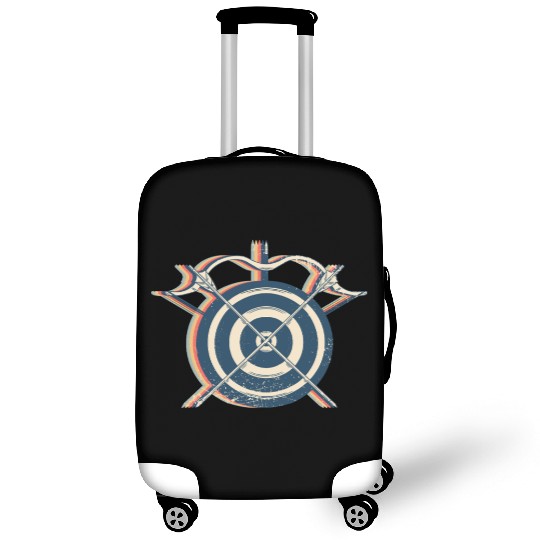 Archery Archer Bow and Arrow Retro Line Art Luggage Covers