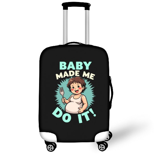 Pregnancy Cravings Funny Maternity Food Baby Bump Luggage Covers