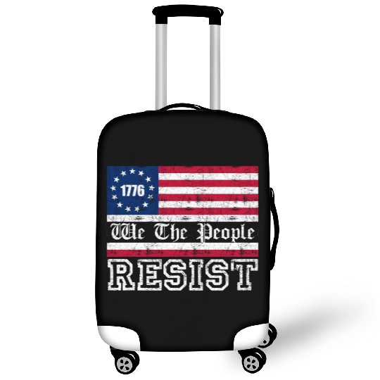 1776 Resist Trump Protest Anti Political US Fla Luggage Covers