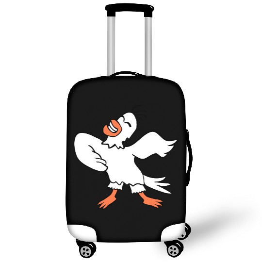 Seagull bird dances happily celebrates cheerful Luggage Covers