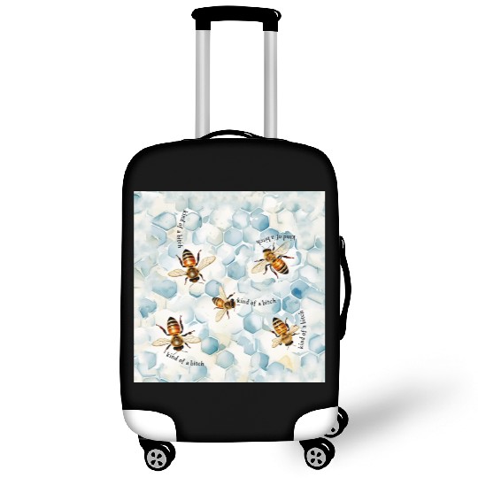 Bumble bee be kind of a bitch funny bug insect Luggage Covers