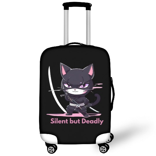 Silent But Deadly – Chibi Ninja in Action Luggage Covers