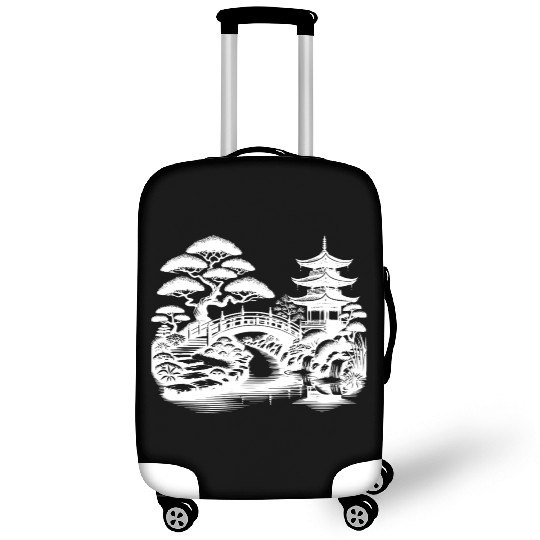 Harmonious Path To The Japanese Temple Garden Luggage Covers