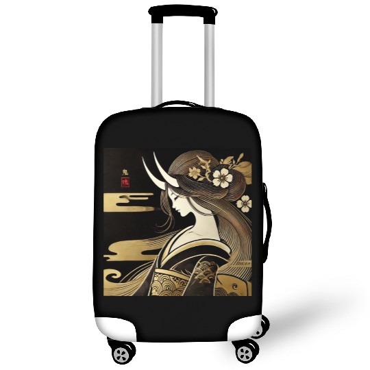 Oni girl in Kimono Luggage Covers