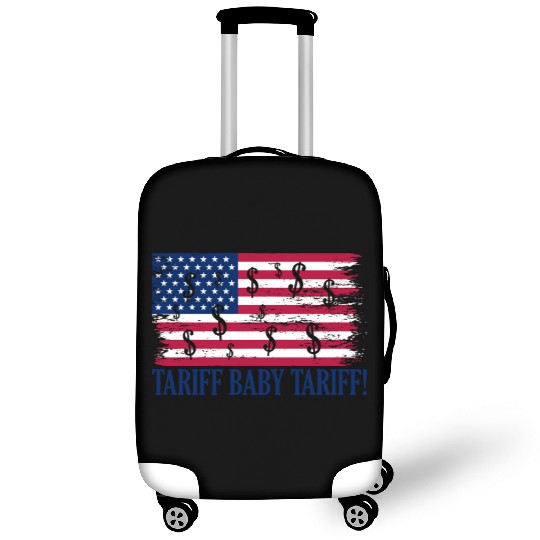 Tariff Baby Tariff American Flag Trump Tariff Luggage Covers