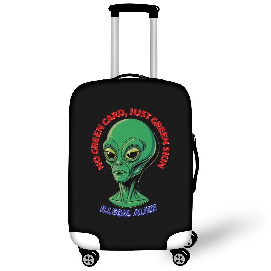 NO GREEN CARD, JUST GREEN SKIN Luggage Covers