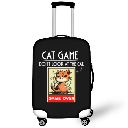 Cat Meme Game Humor Don’t Look Game Over Design. Luggage Covers