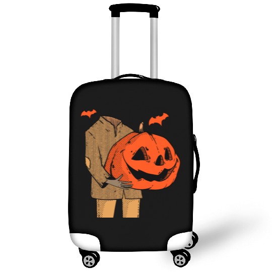 Scary Spooky Jack O Lantern Face Pumpkin Men Boys Luggage Covers
