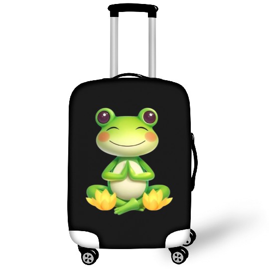 Zen Frog – Peaceful Meditation Frog Design Luggage Covers