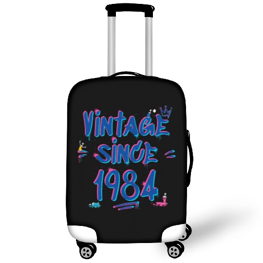 Vintage Since 1984 Hip-Hop Graffiti Glitch 41st Luggage Covers