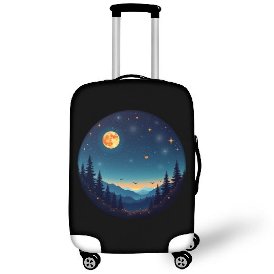 Starry Night Mountain Luggage Covers