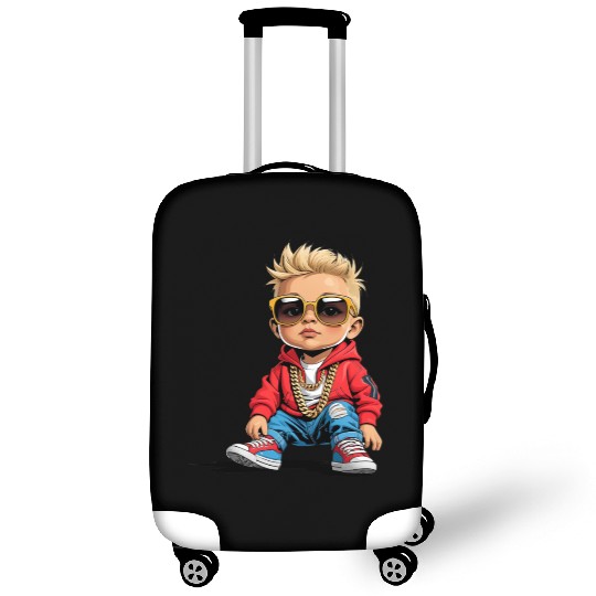 Lil' Vibe – Hip-Hop Toddler Vector Art Luggage Covers