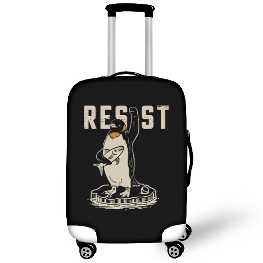 Funny Protest Against Tariffs Resist Penguin Luggage Covers