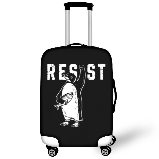 Funny Protest Against Tariffs Resist Penguin Luggage Covers