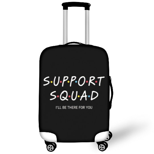 Support Squad Neon Typography Design Luggage Covers