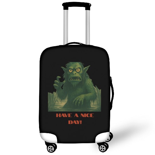 Have a Nice Day – Funny Monster Swamp Art Luggage Covers