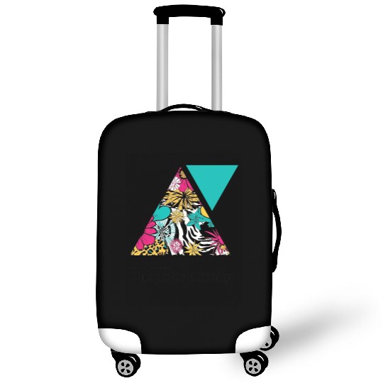 Bloom Unapologetically - Teal Luggage Covers