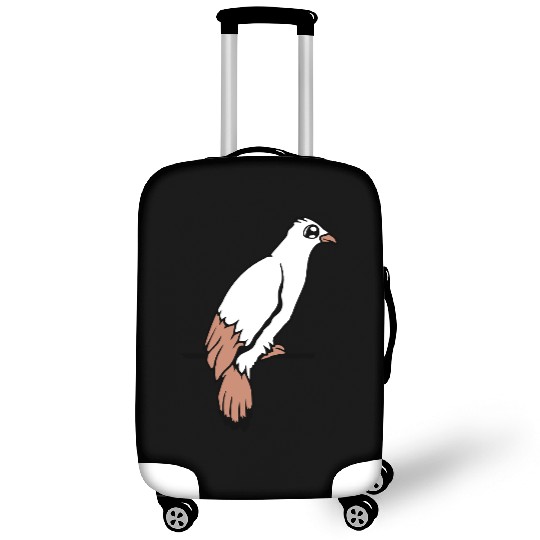 Bird raven dove sitting cable hawk eagle birdie Luggage Covers