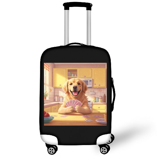 card game dog Luggage Covers