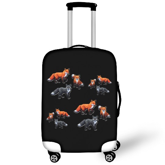 Geometric Foxes, Fox Illustration, Fox Sticker, St Luggage Covers
