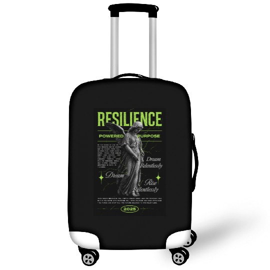 Resilience Angel – Neon Motivational Art Luggage Covers