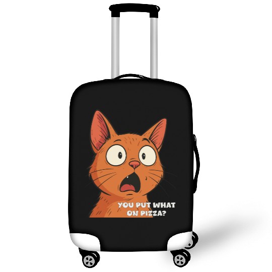 Funny Shocked Cat Meme Luggage Covers