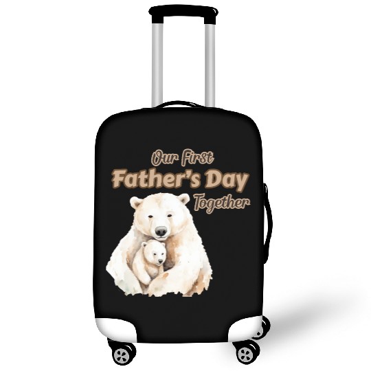 Our First Father's Day Together - Polar Bear Luggage Covers